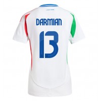 Fotballdrakt Dame Italia Matteo Darmian #13 Bortedrakt EM 2024 Kortermet